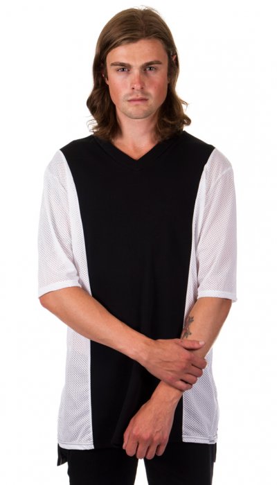 3 Panel T-Shirt - Black/White