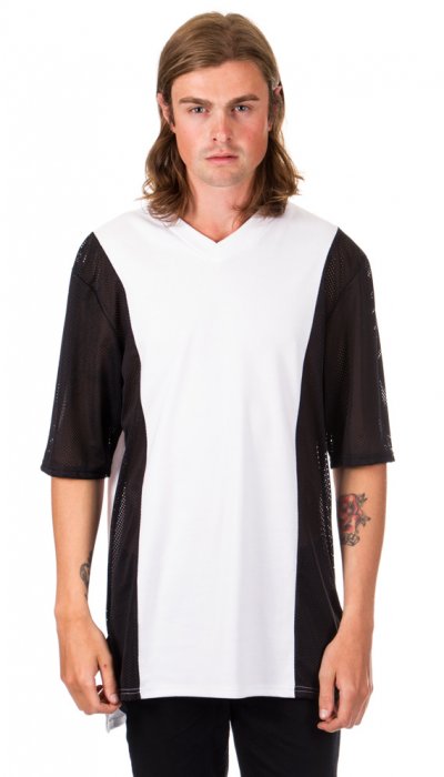 3 Panel T-Shirt - White/Black